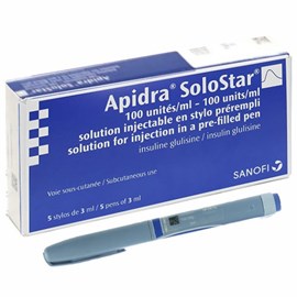 Apidra SoloStar 100U/ml hộp 5 bút