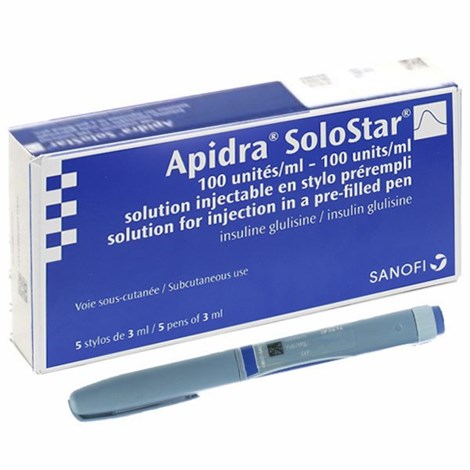 Apidra SoloStar 100U/ml hộp 5 bút