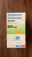 thuốc Sevelamer 800mg 180 viên