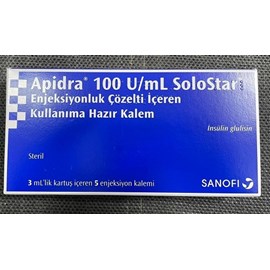 Apidra SoloStar 100U/ml hộp 5 bút 