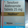 Thuốc điều trị viêm gan siêu vi B Hepbest 25mg hộp 30 viên