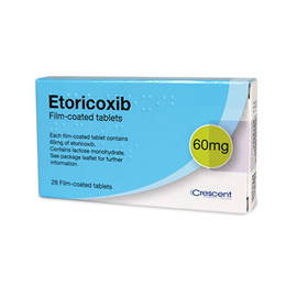 Etoricoxib 60mg hộp 28 viên