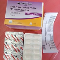 Paracetamol+Tramadol 325mg/37.5mg hộp 100 viên
