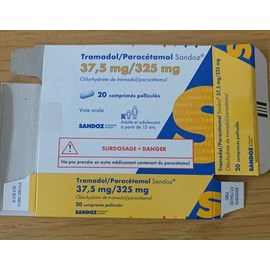 Tramadol +Paracetamol 37.5mg/325mg hộp 20 viên 