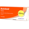 Thuốc kháng virus Aciclovir 200mg hộp 25 viên