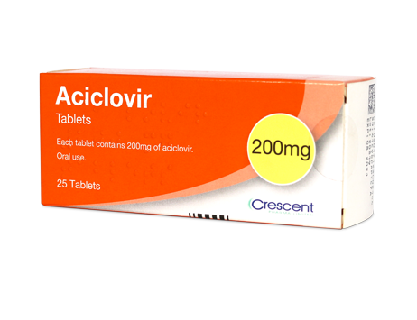 Aciclovir 200mg hộp 25 viên