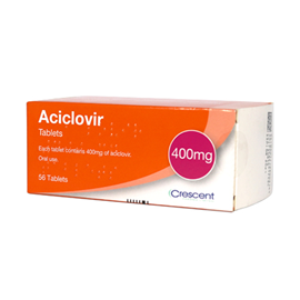 Aciclovir 400mg hộp 56 viên