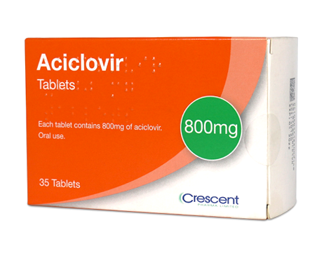 Aciclovir 800mg hộp 35 viên