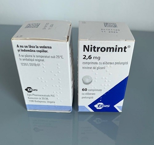 Nitromint 2.6mg lọ 60 viên