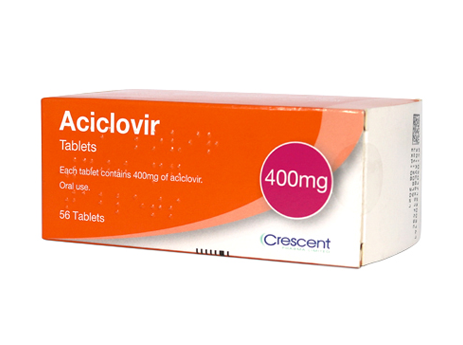 Aciclovir 400mg hộp 56 viên